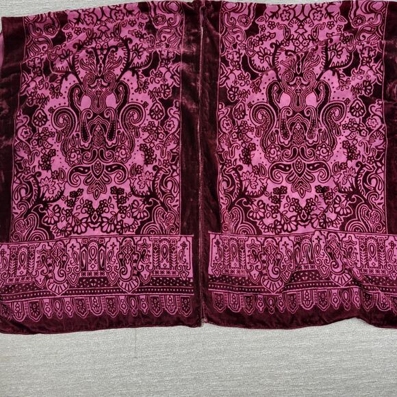 Urban Outfitters Velvet Burnout Kimono Wrap Purple Floral Draped NWT One Size - Picture 9 of 16